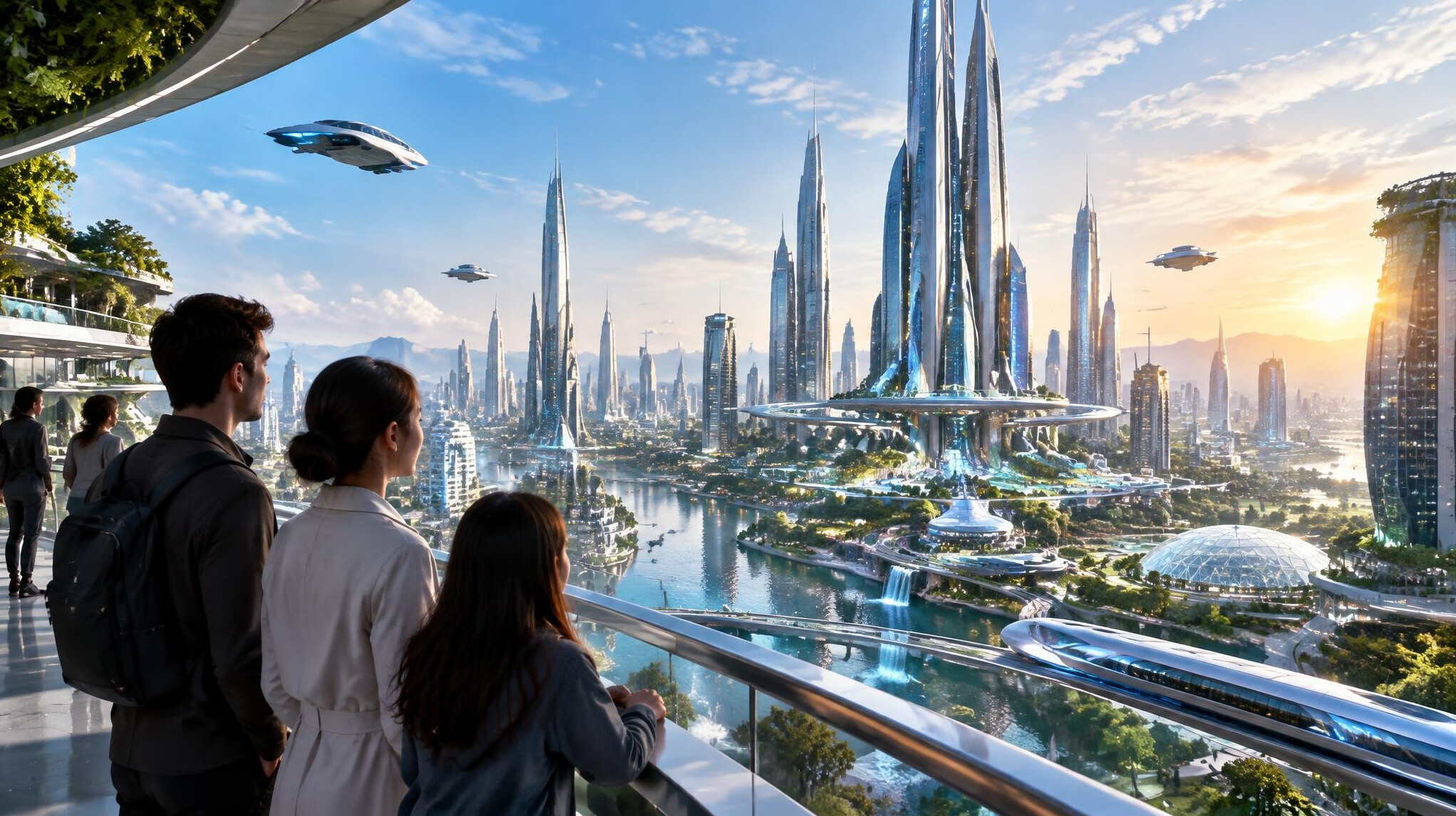 futuristic cityscape