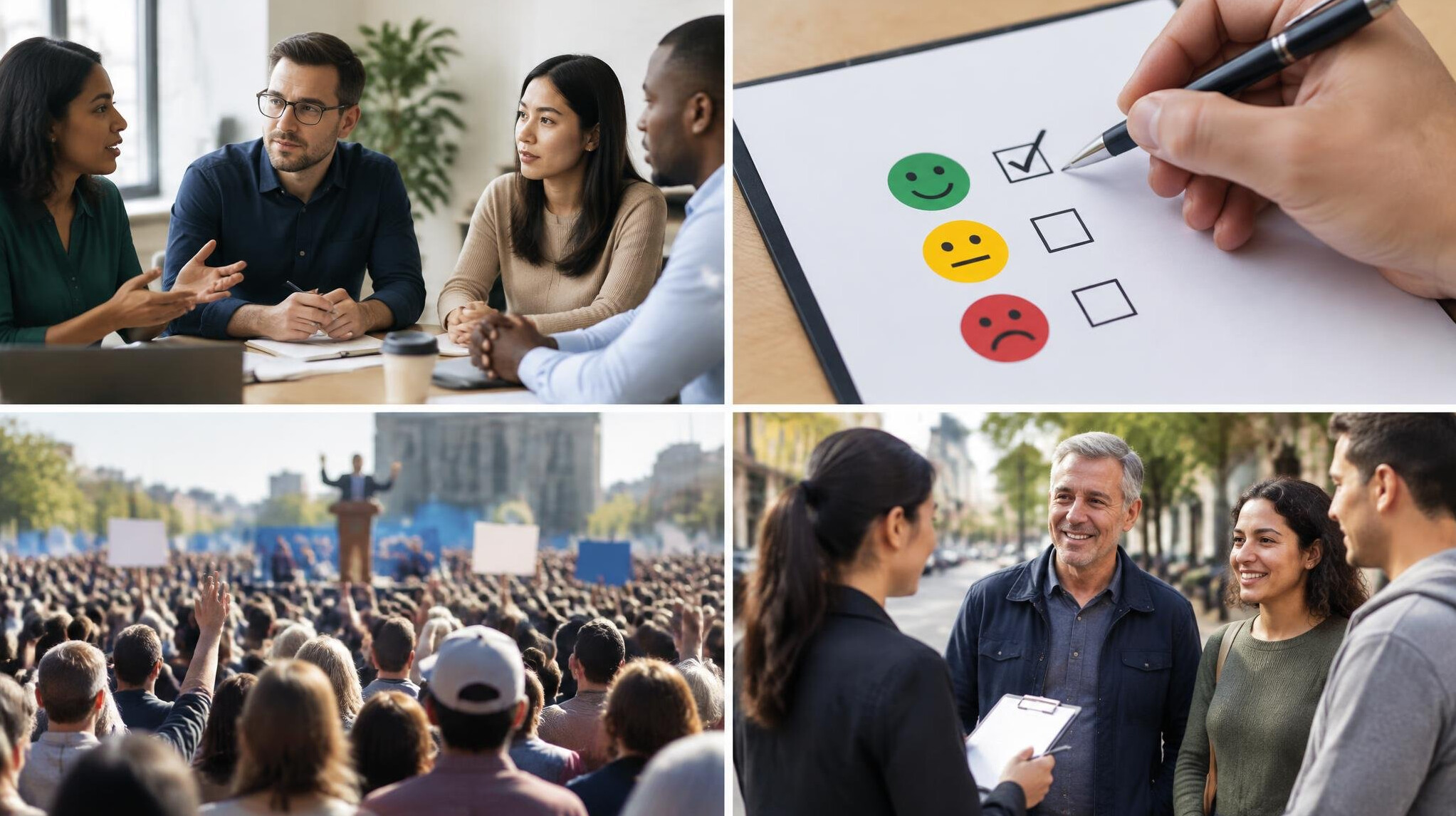 people discussing in meeting