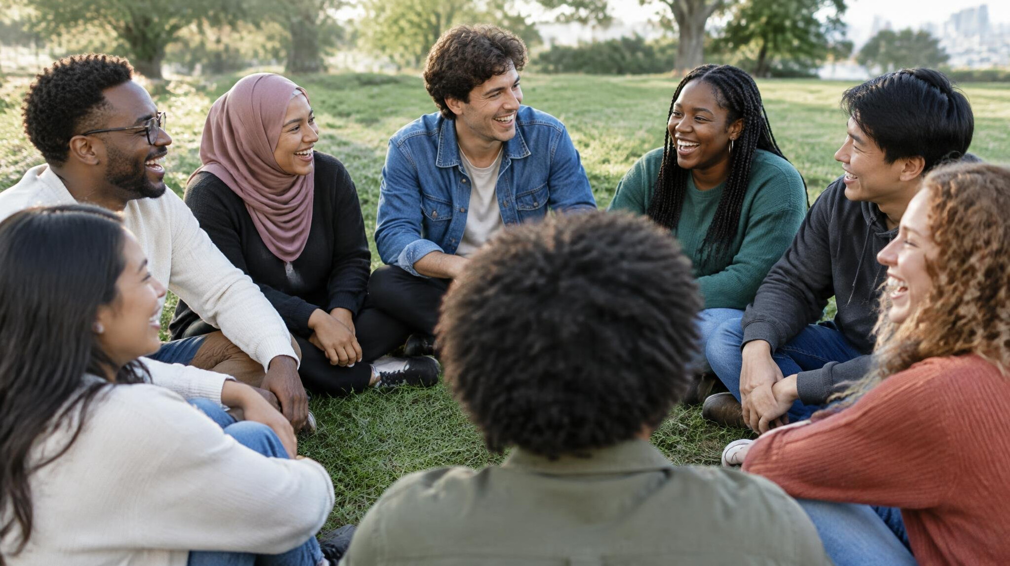 people forming a circle